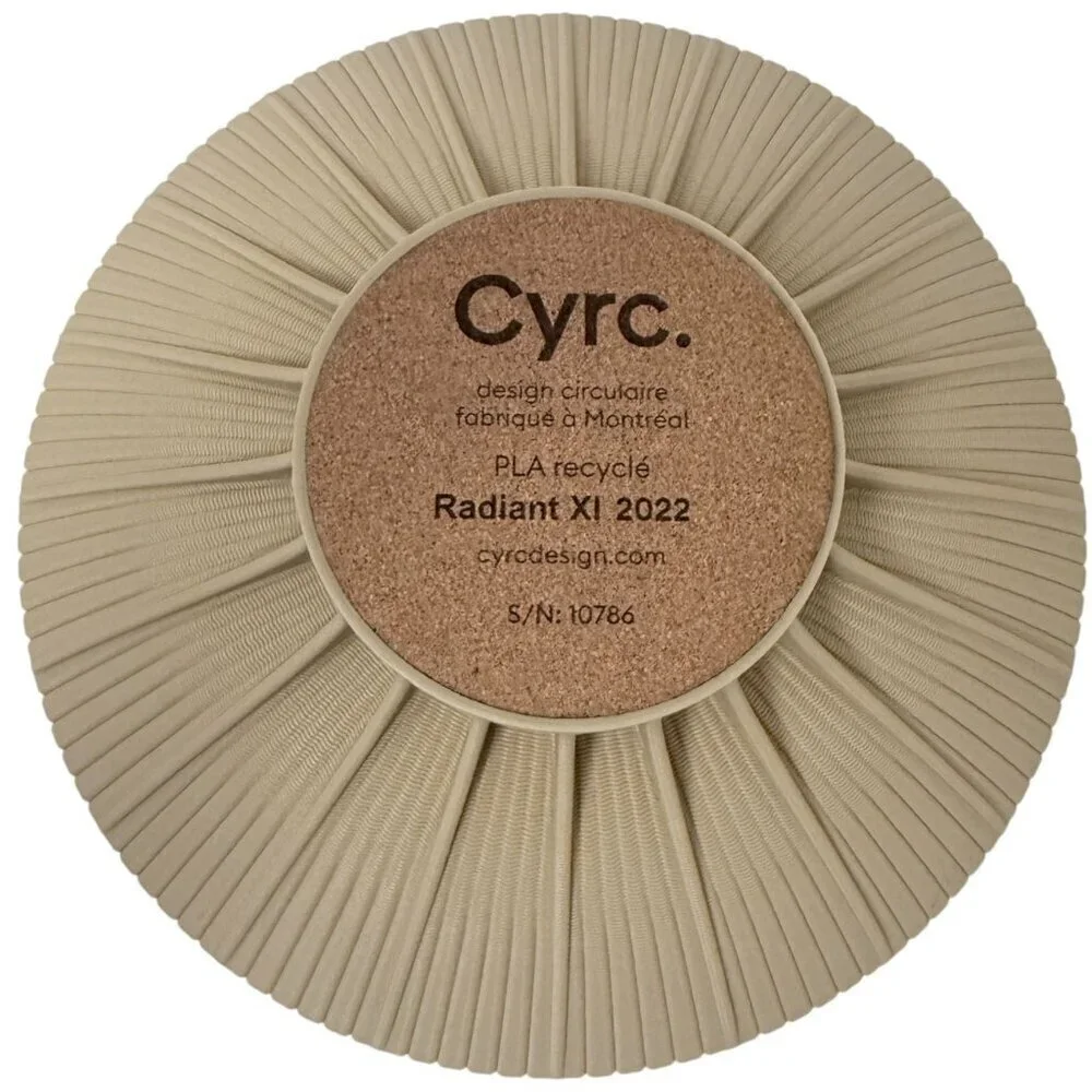 CYRK. DESIGN Radiant Fruit Bowl Beige Tan 10.75